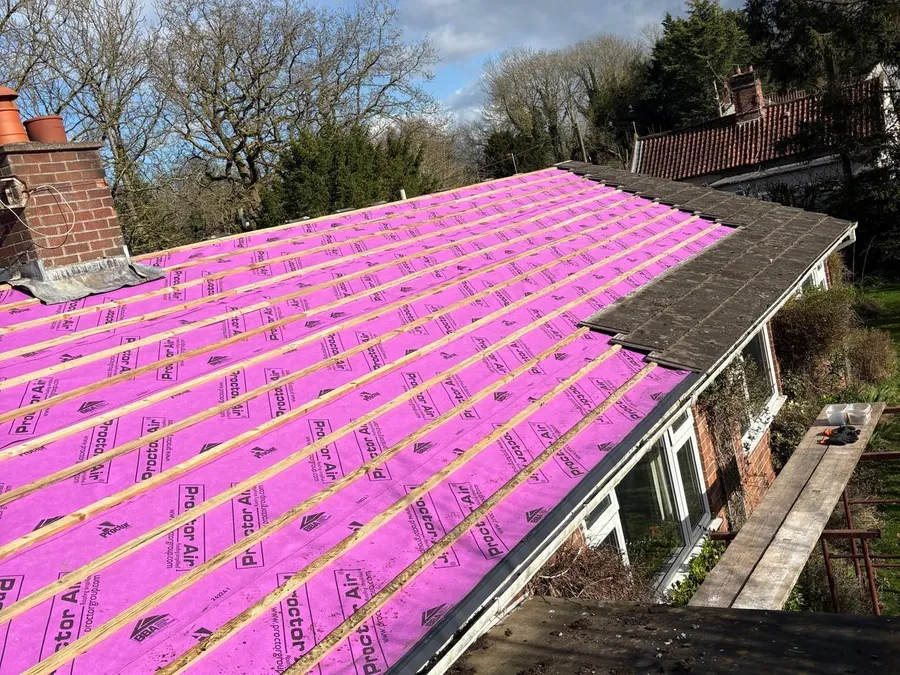 Full re-roof with breathable membrane by Big Red Roofing