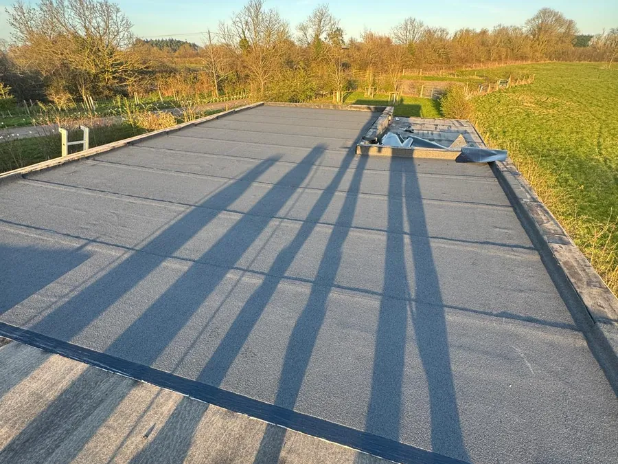 New flat roof on a home in Cambridgeshire