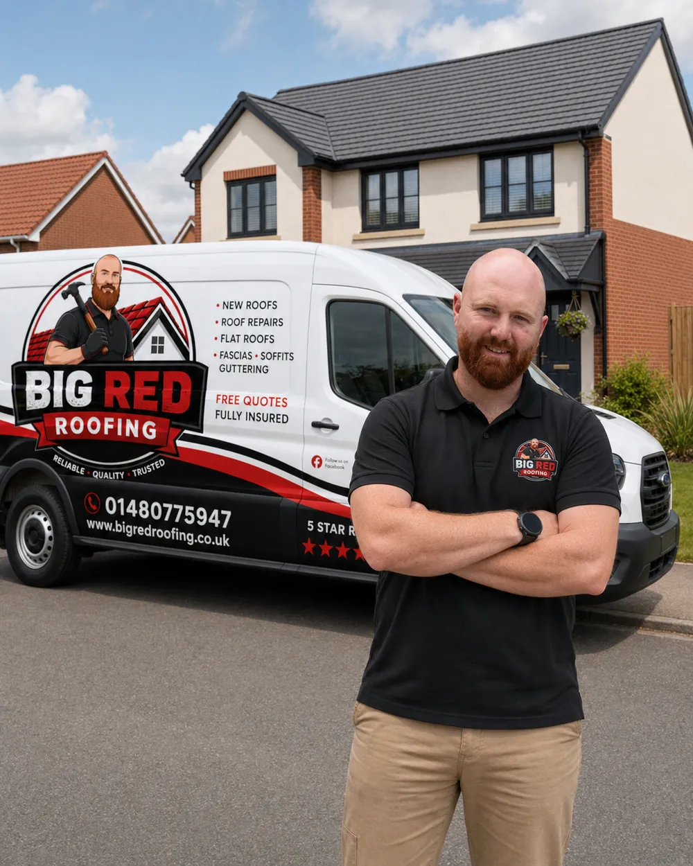 Mark from Big Red Roofing, a family roofer in Wisbech